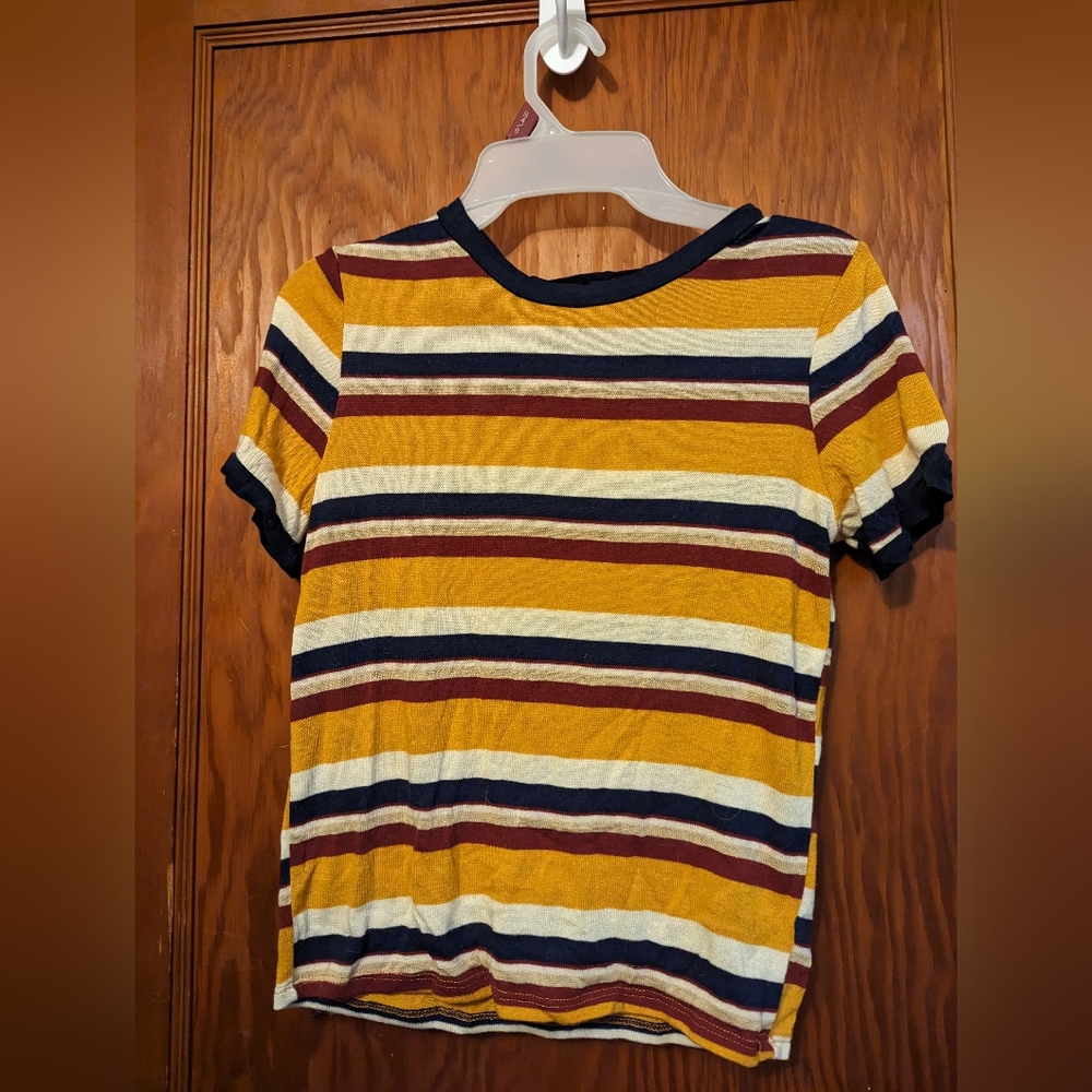 Striped Retro Tee, size small